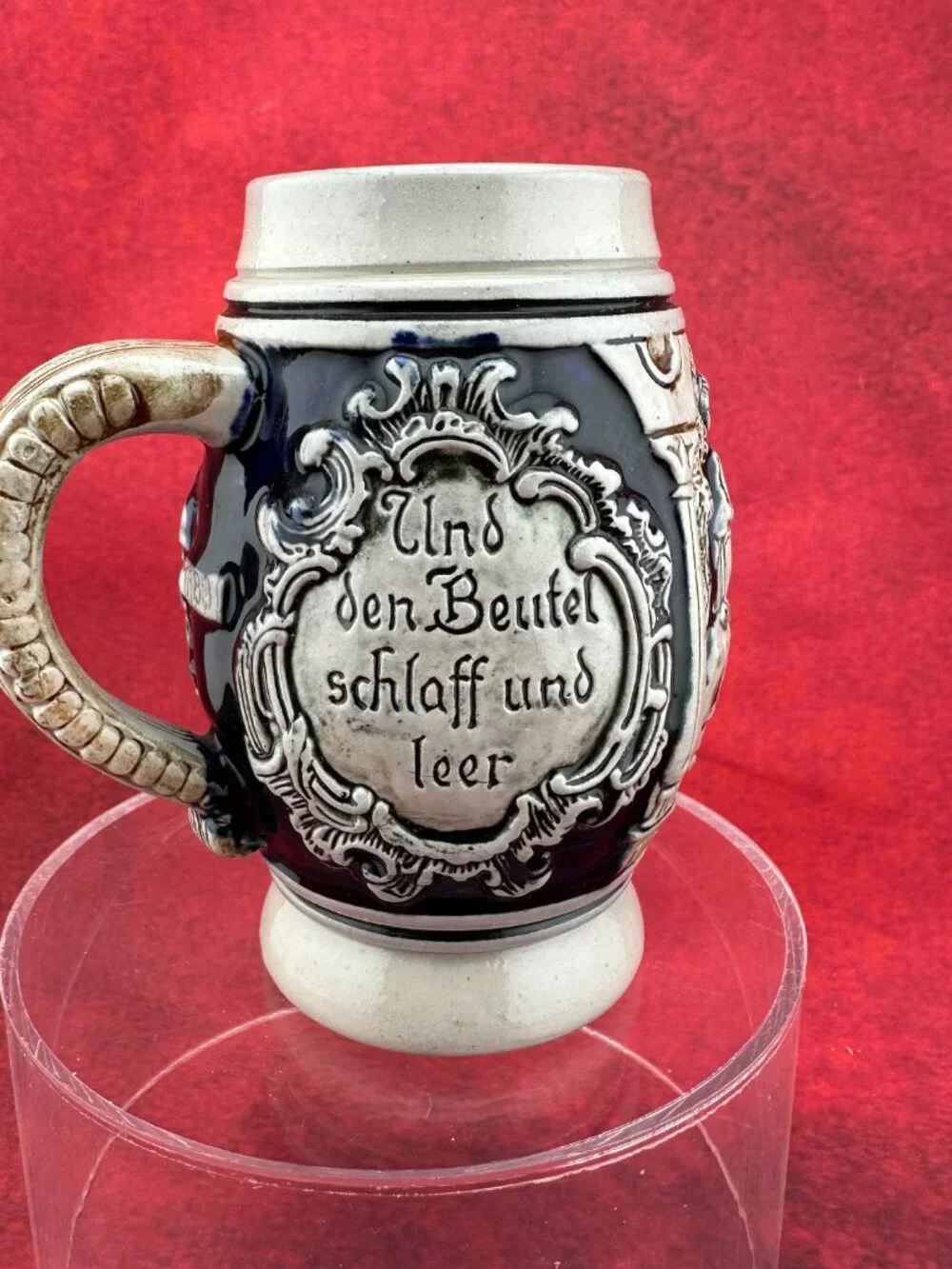 VINTAGE 1950s GERMAN STONEWARE BEER STEIN No 1188 by 